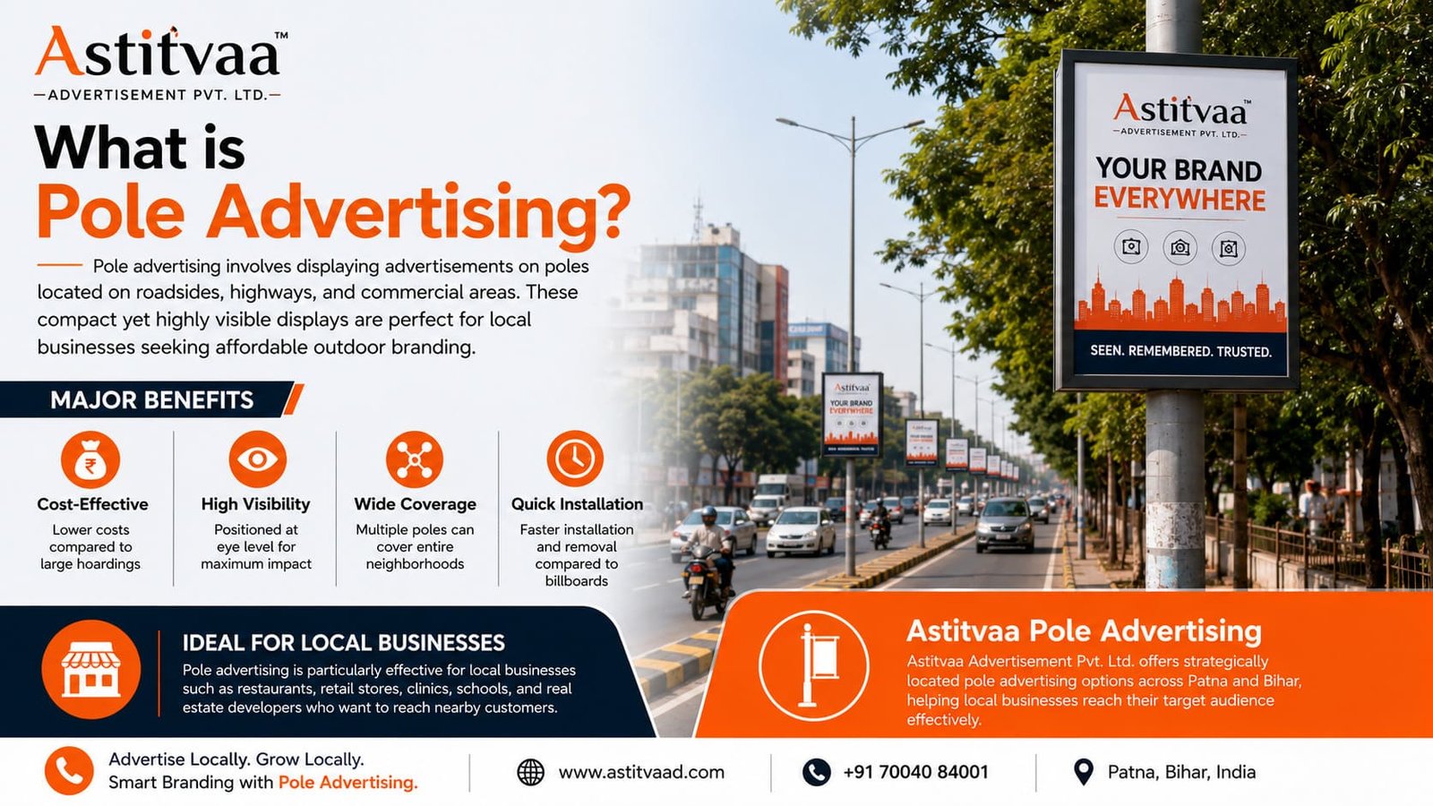 Benefits of Pole Advertising for Local Businesses